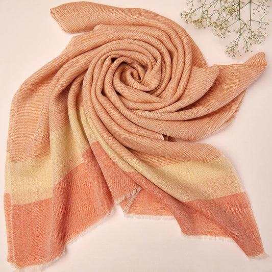 Cashmere Coral Stole with Lurex