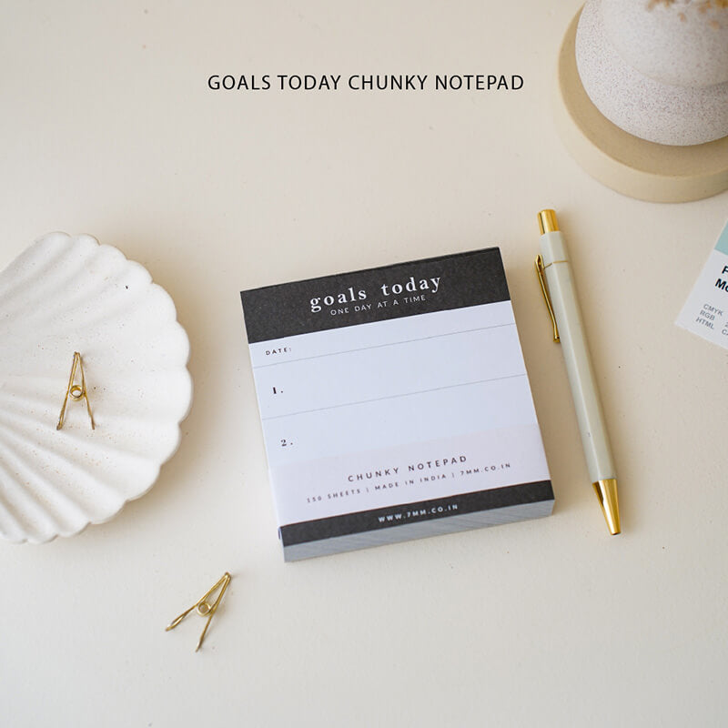 Goals Chunky Note Pad