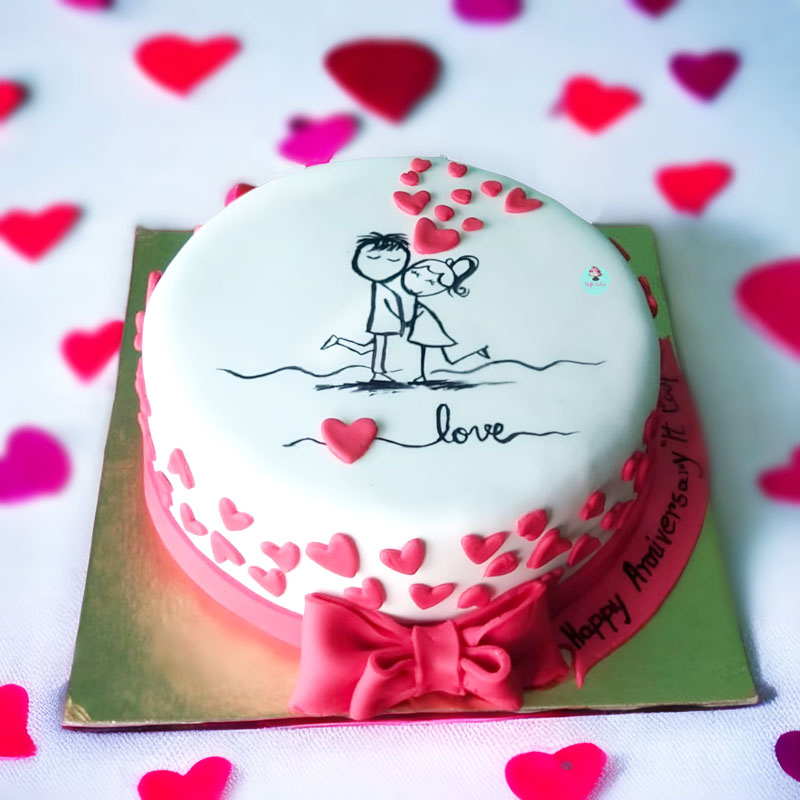 Cute Anniversary Cake