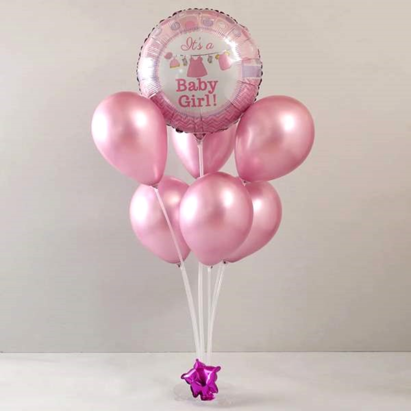 Cute as a Button Balloon Cluster