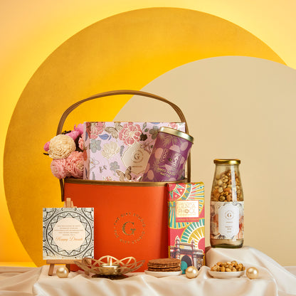 Diwali Floral & Treats Hamper