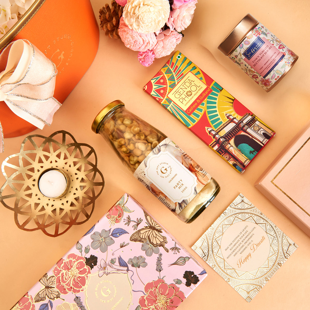 Diwali Floral & Treats Hamper