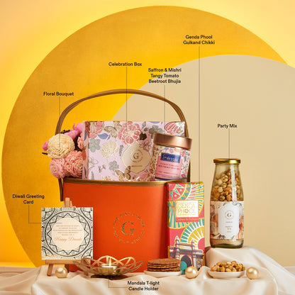 Diwali Floral & Treats Hamper