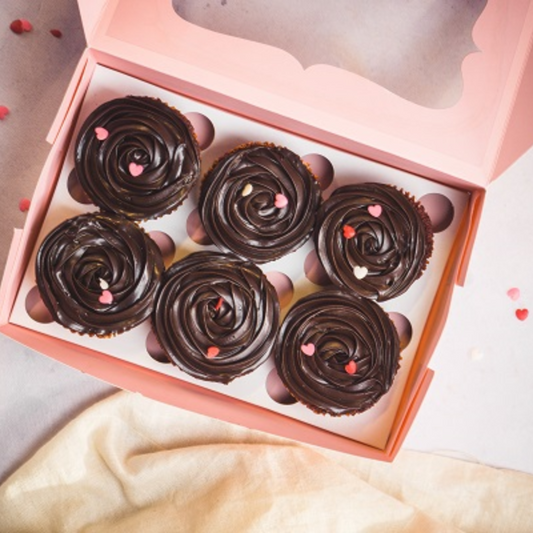 Extra Moist Mini Chocolate Cupcakes-6 pcs