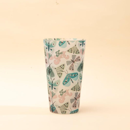 Frosted Tumbler Free spirit Butterfly