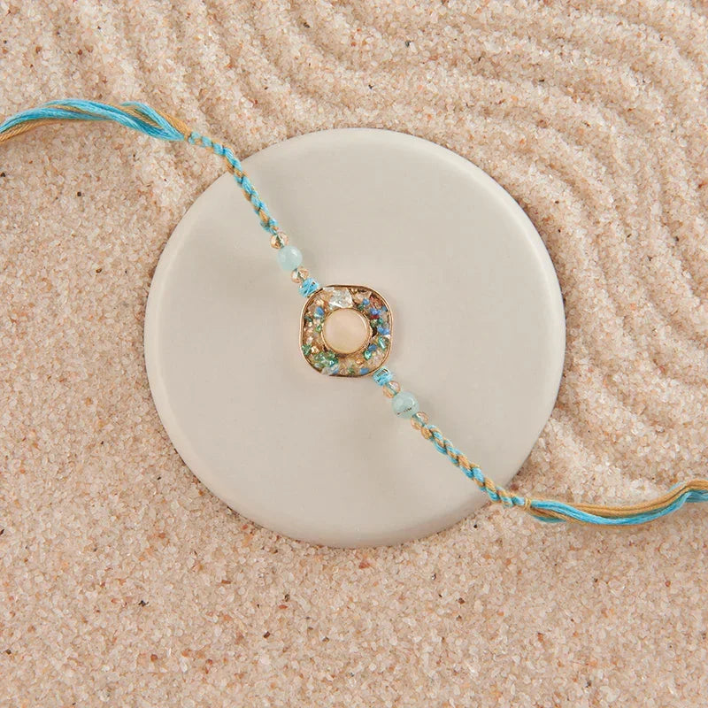 Gemstone Grace Rakhi for International Shipping | Exclusive Global Delivery
