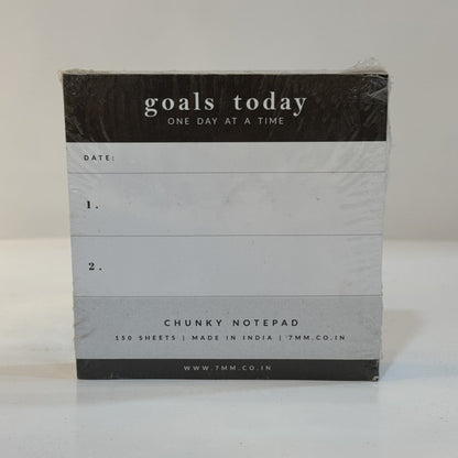 Goals Chunky Note Pad