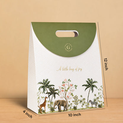Golden Floral Rakhi Grooming Bag