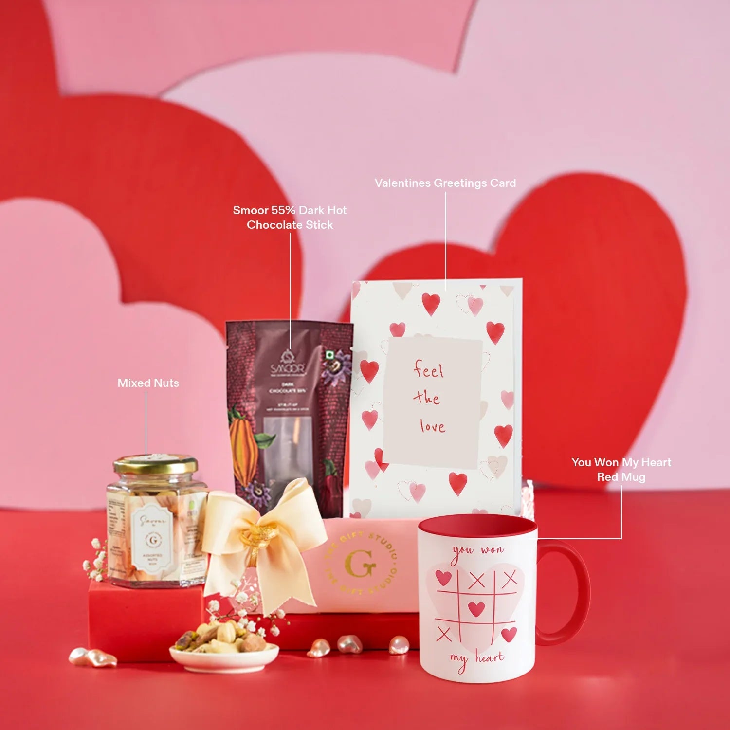 Hug me Tight hamper products with individual identification labels
