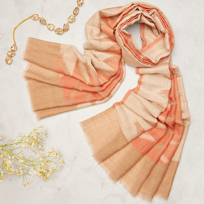 Ikat Striped Cashmere Stole-The Gift Stduio