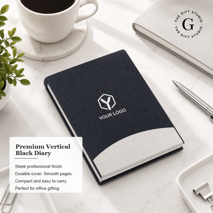 Vertical Black Executive Diary