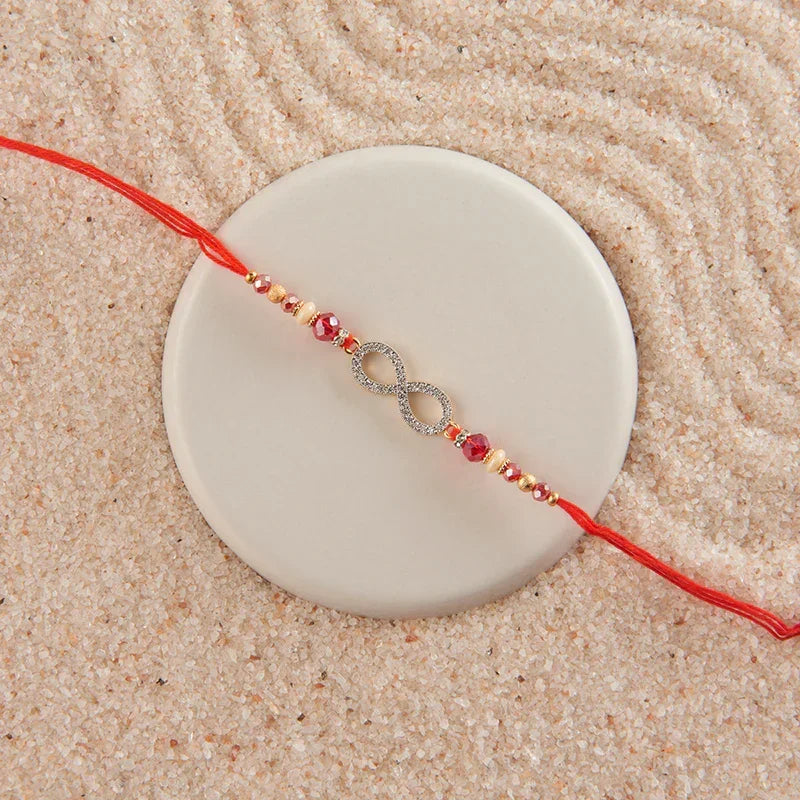 Infinity CZ Rakhi_The Gift Studio