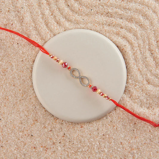 Infinity CZ Rakhi_The Gift Studio