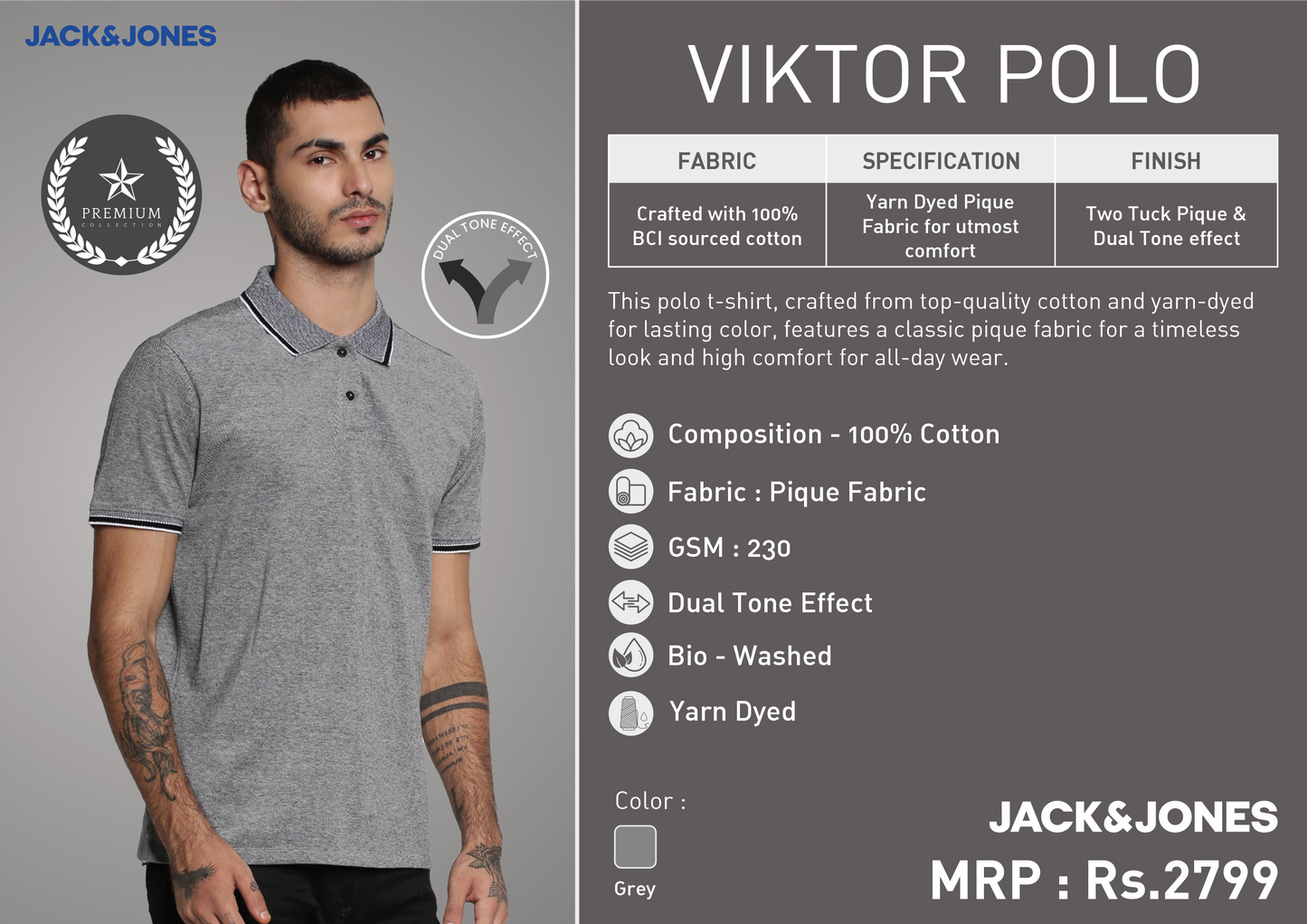 Jack & Jones Jacquard Viktor Polo