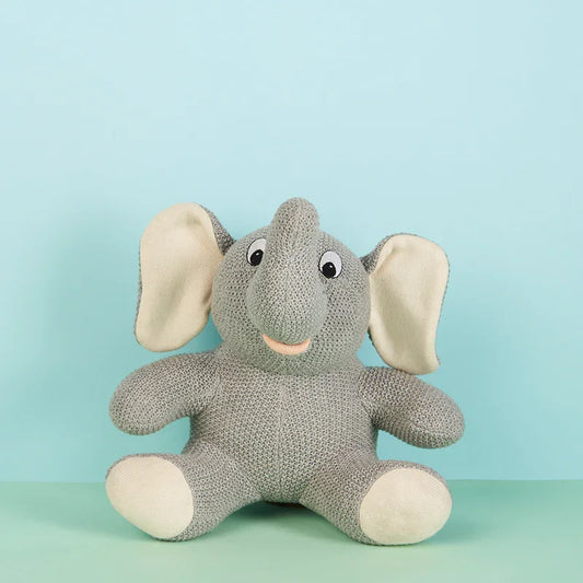 Knitted Elephant Soft Toy-The Gift Stduio