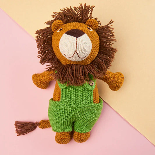 Knitted Lion Soft Toy-The Gift Stduio