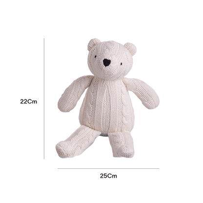 Knitted Soft Teddy Bear gift set
