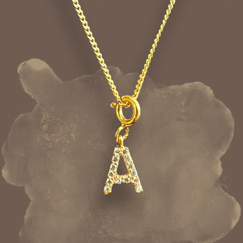 Letter Pendant - A