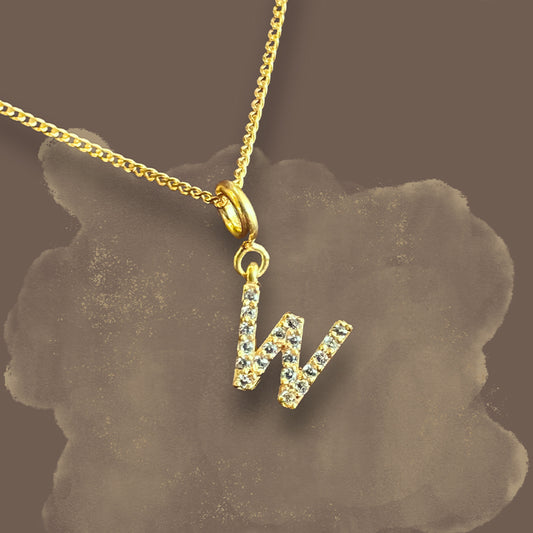 Letter Pendant - W - The Gift Studio