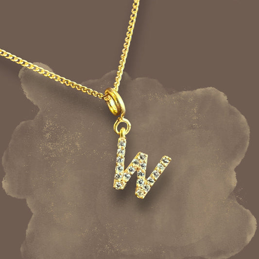 Letter Pendant - W