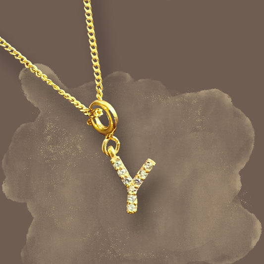 Letter Pendant - Y