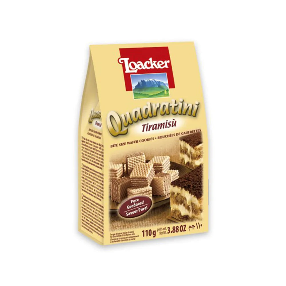 Loacker Quadratini Tiramisu Wafer (110g)