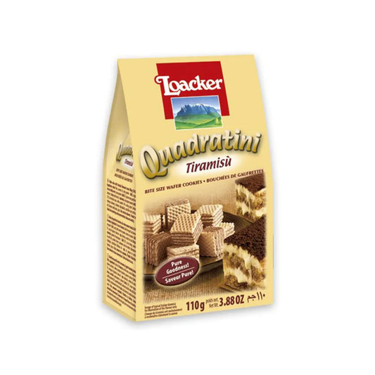 Loacker Quadratini Tiramisu Wafer (110g)