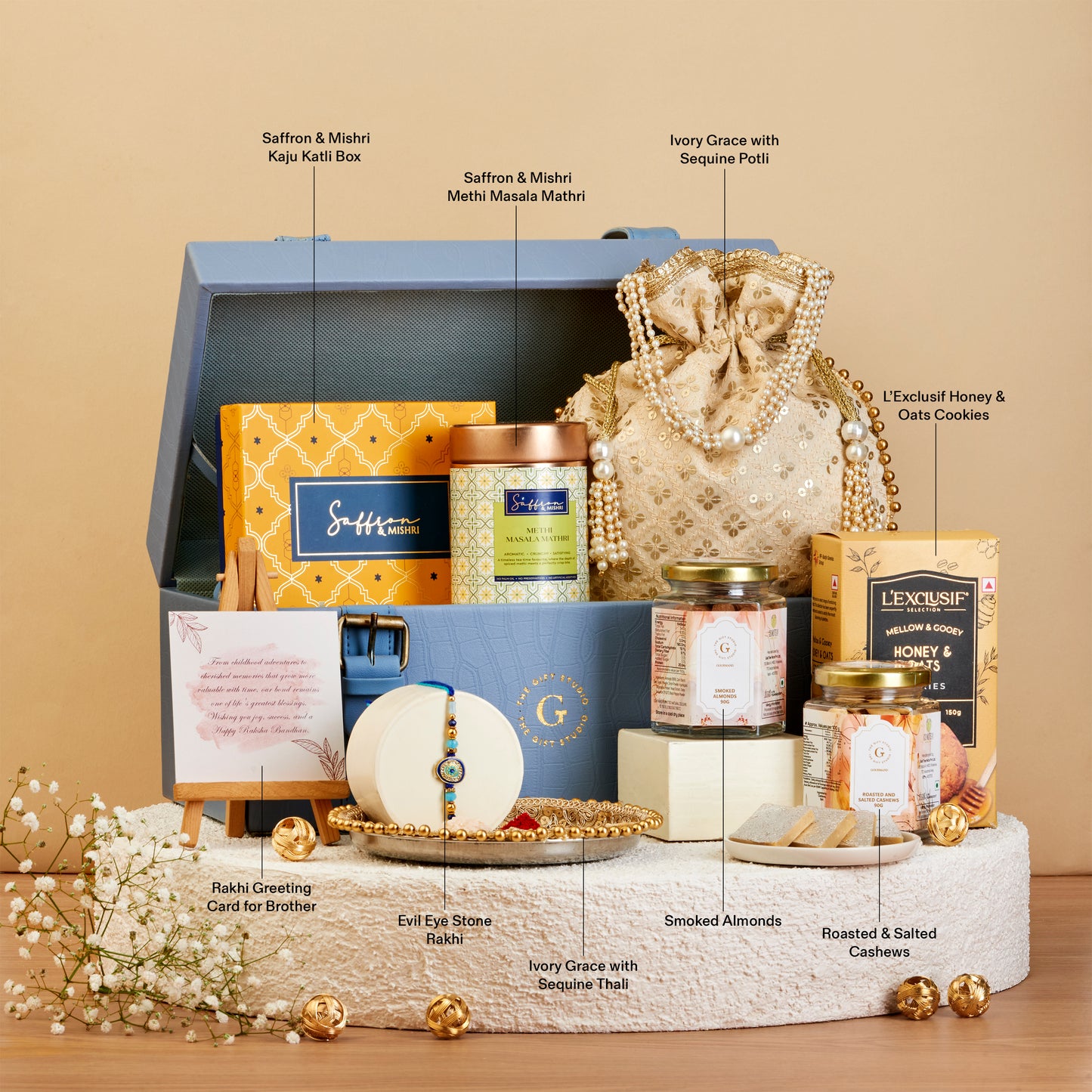 Luxe Rakhi Treats Hamper for Brother