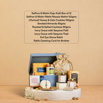 Sweet Ties Bhaiya Bhabhi Rakhi Hamper