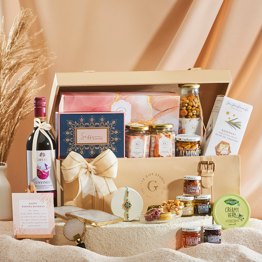 Luxe Gourmet Rakhi Hamper for Brother_The Gift Studio