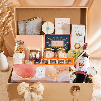 Luxe Gourmet Rakhi Hamper for Brother_The Gift Studio