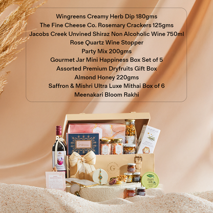 Luxe Gourmet Rakhi Hamper for Brother_The Gift Studio