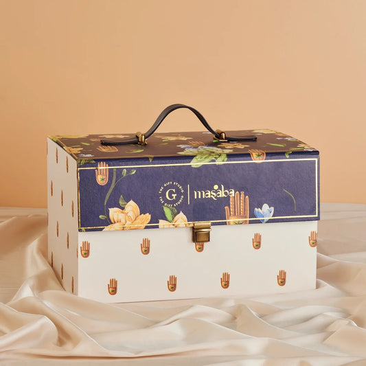 Masaba Faux Leather Briefcase