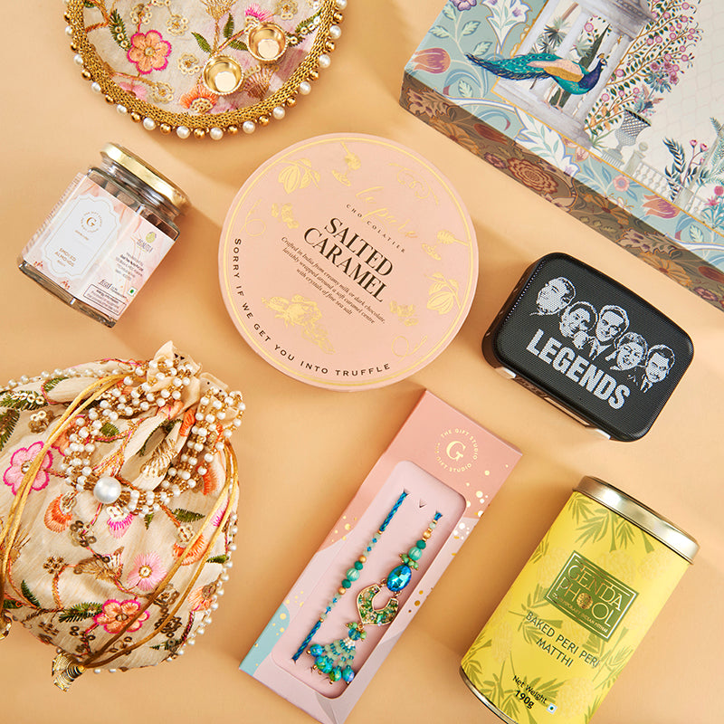 Melodies & Munchies Bhaiya-Bhabhi Rakhi Hamper