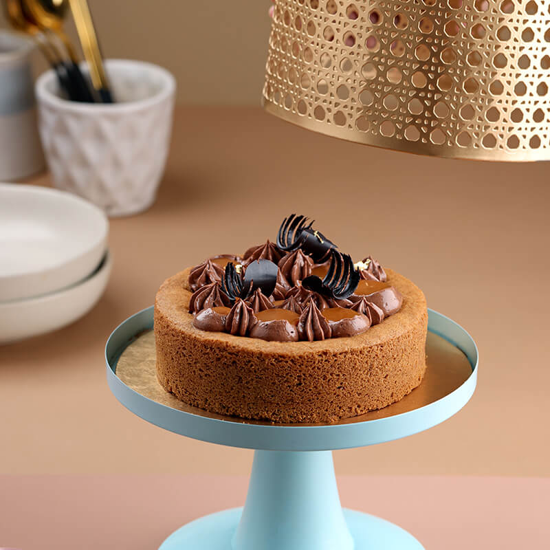 Metal Cake Stand with Soft Cookie Cake