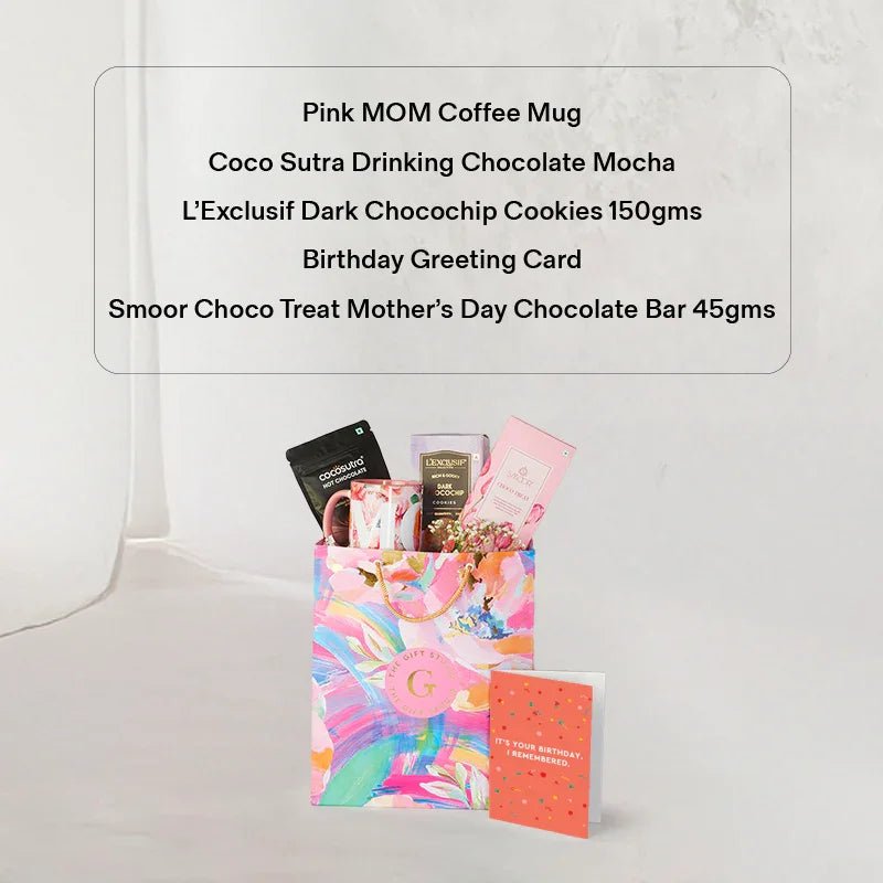 Mom’s Birthday Blush Hamper - The Gift Studio