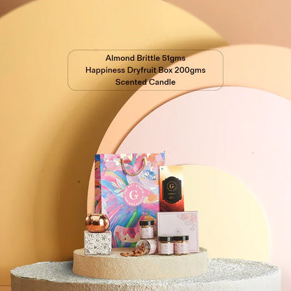 Moment of Calm Hamper shown with clear list of all items 