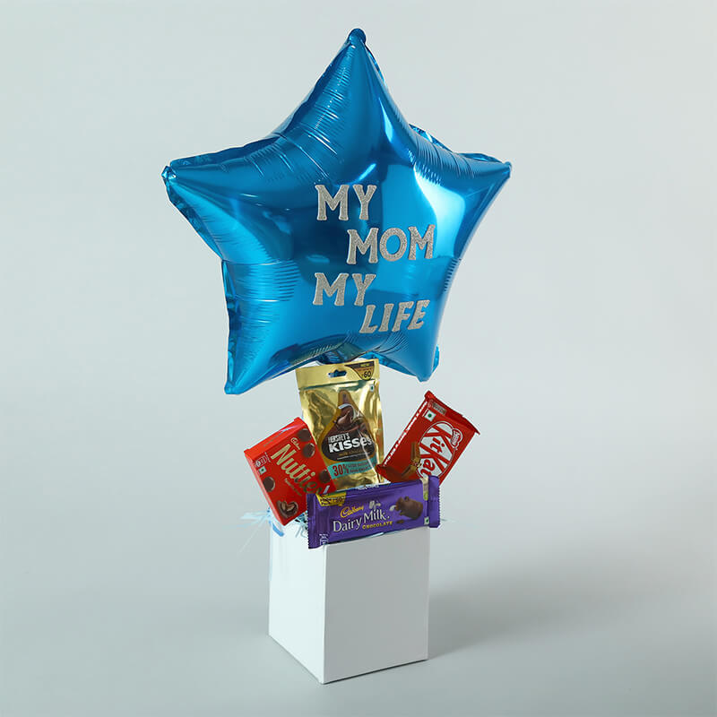 My Mom My Life Balloon & Chocolates Box