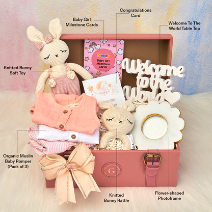 Newborn Baby Girl Hamper-The Gift Stduio