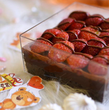 Nutella Berry Cube Cake