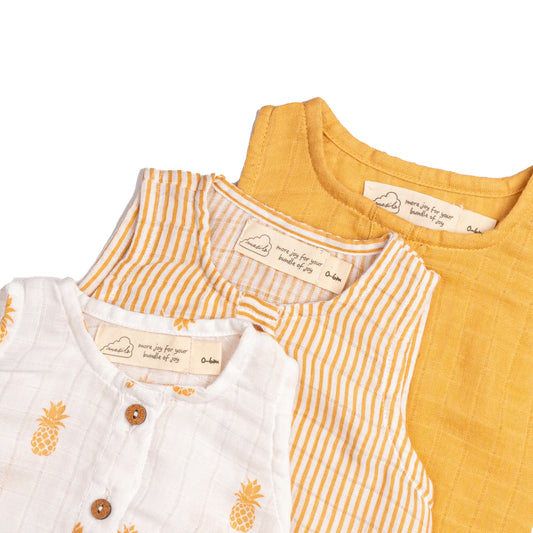 Organic Muslin Burp Cloth & Bib - Pack of 2