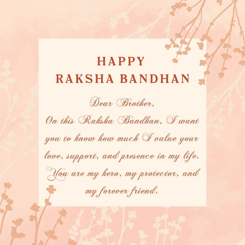 Rakhi Card For Brother 4x4In-The Gift Stduio