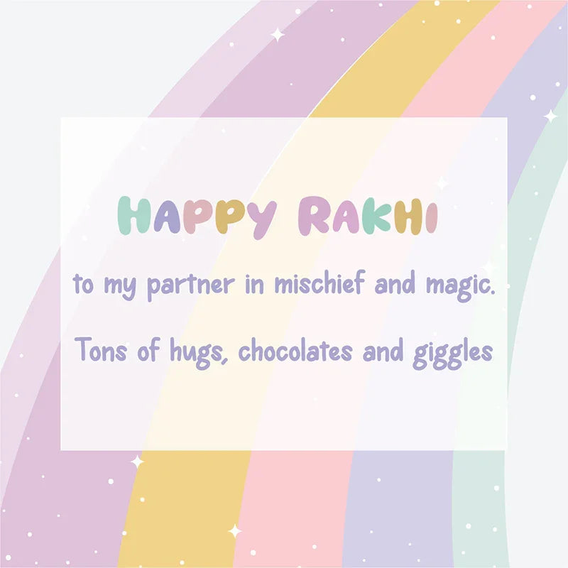 Rakhi Card For Kids 4x4In-The Gift Stduio