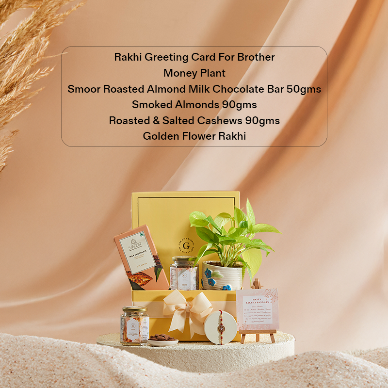 Rakhi Green Delight Hamper for Brother_The Gift Studio