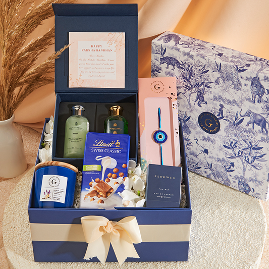 Rakhi Grooming Essential Hamper_The Gift Studio