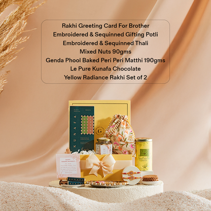 Rakhi Radiance Hamper for Brother_The Gift Studio