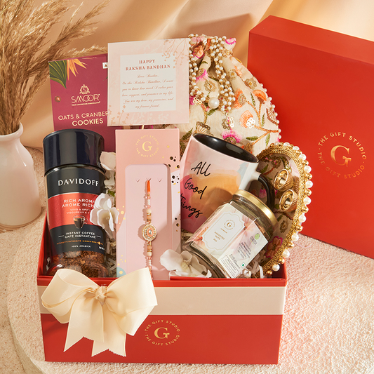 Rakhi Threads & Treats Hamper for Brother_The Gift Studio