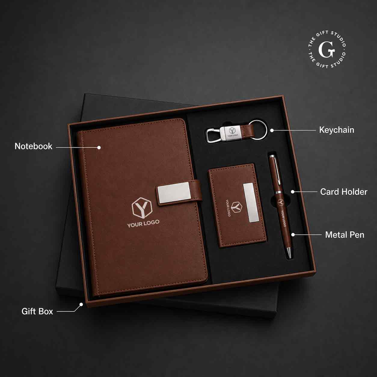 Royal Leather Executive Hamper