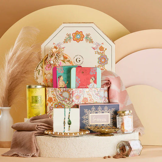 Royal Threads Rakhi Hamper for Bhaiya & Bhabhi