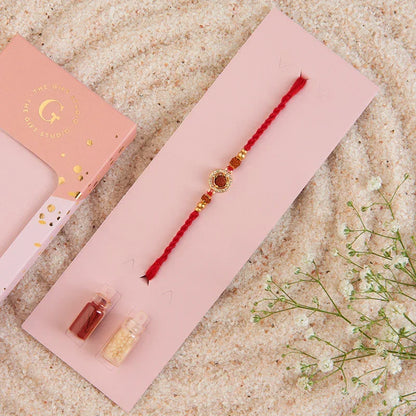 Sacred Rudraksha Rakhi_The Gift Studio